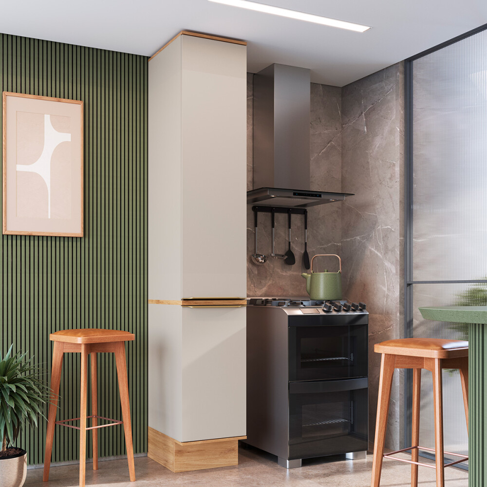 Despensa Everest con 2 puertas 0,40 m Color: Carvalho/Panna Despensa Everest Con 2 Puertas 0,40 M Color: Carvalho/panna