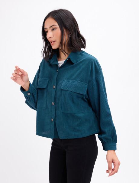 Campera pana Dayana petroleo