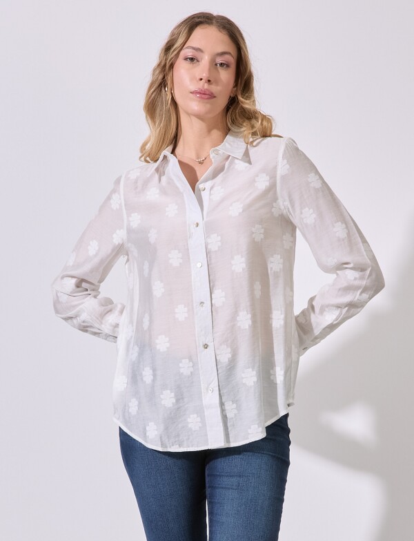 Camisa Bordada CRUDO