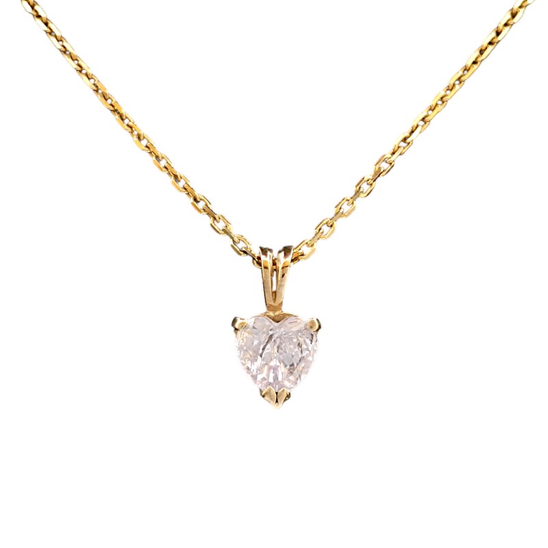 Dije Corazón-Oro bajo-Piedra Zirconia-CP8642 conpiedra