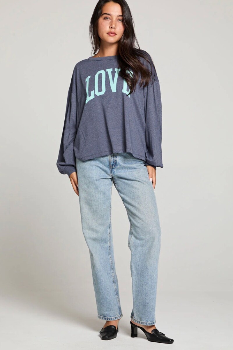 CAMISETA ML LOVE Gris