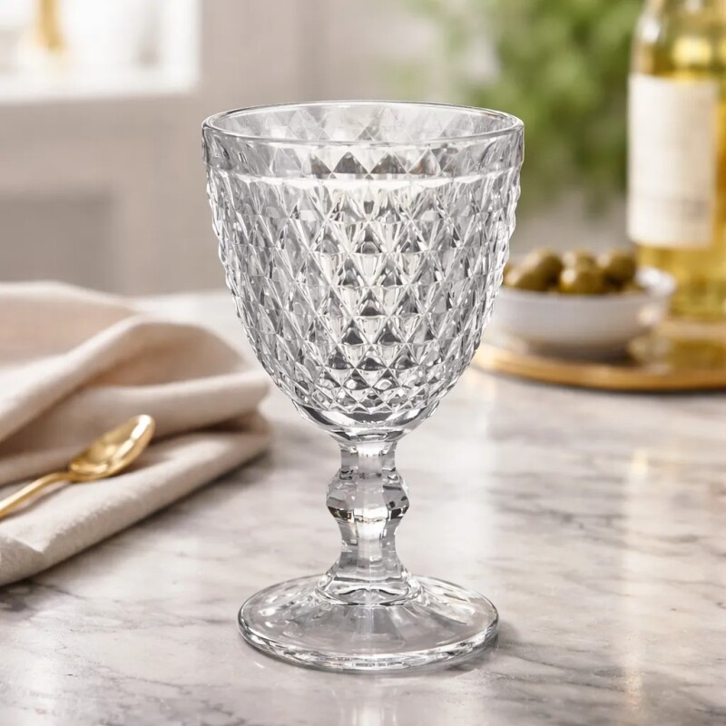 CAJA CON 6 COPAS DE VIDRIO LABRADAS - 340ml - X-09XL CAJA CON 6 COPAS DE VIDRIO LABRADAS - 340ml - X-09XL