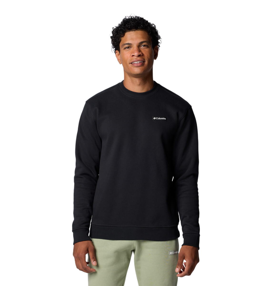 Remera Meridian Creek Crew Hombre - BLACK 