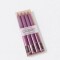 Pack de velas metalizadas lisas 4 unidades Violeta