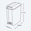 Papelera Basurero Con Pedal Rimax - 10 litros Verde
