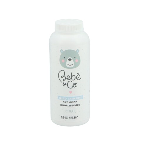 Bebé & co Talco calmante hipoalergénico 160g Bebé & co Talco calmante hipoalergénico 160g