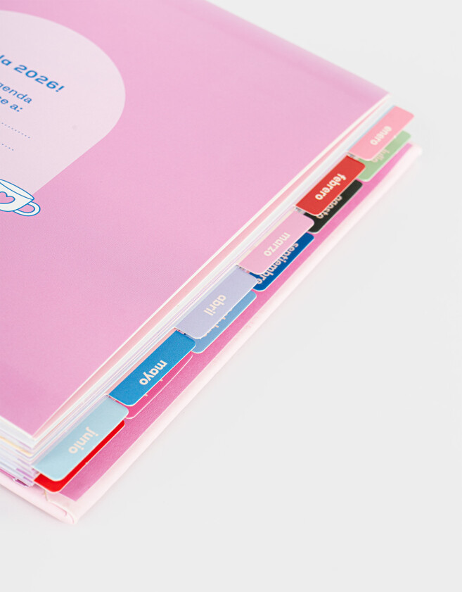 Agendas y Calendarios Estampados Agenda Lucky 2026 - Rosa Claro