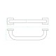 AGARRADERA DUCHA METAL MANCHESTER CROMO BRILLO 32 CM CROMO
