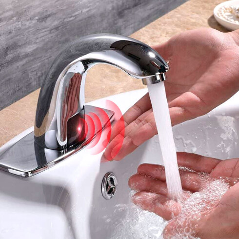 Grifo Lavamanos Con Sensor Aqualia CROMO