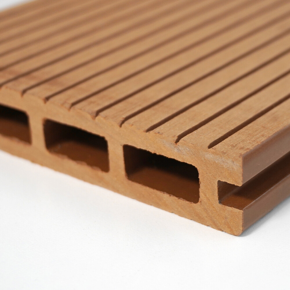 DECK WPC TEXTURADO HABITARE COLOR L. TEAK / 2900x146x23mm Deck Wpc Texturado Habitare Color L. Teak / 2900x146x23mm