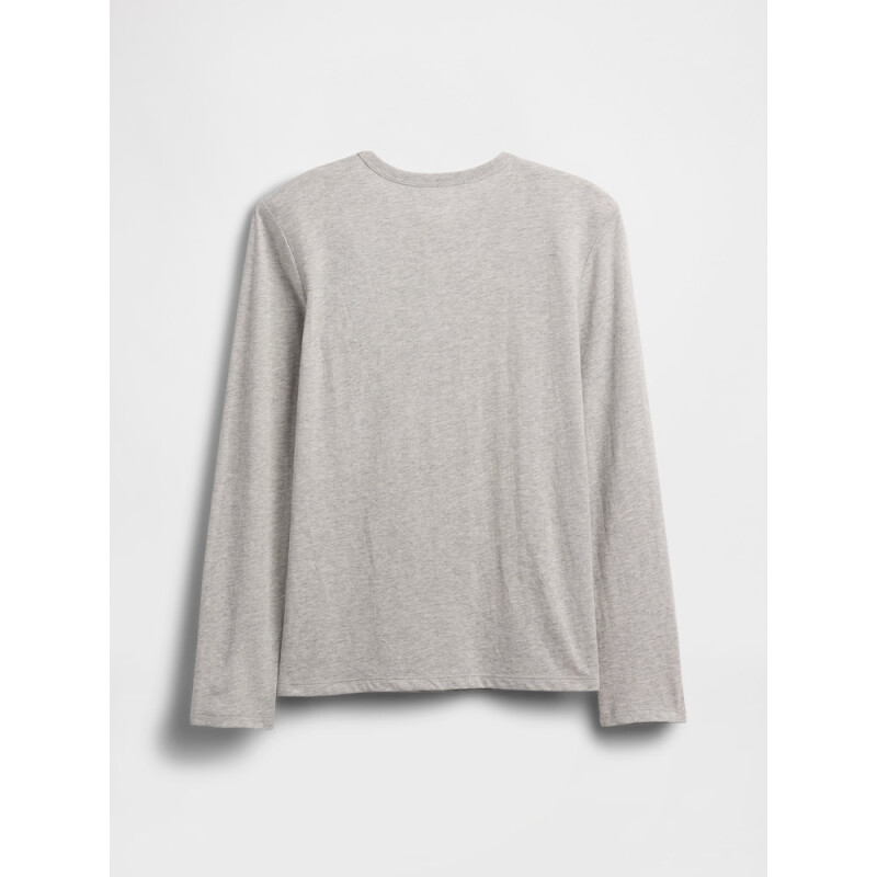 V-FRCH LS LOGO TEE LIGHT HEATHER GREY