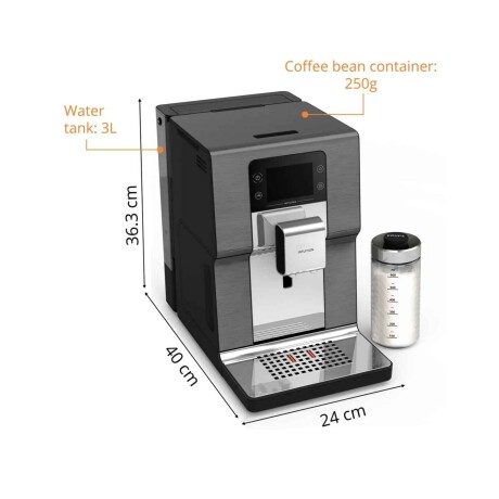 Cafetera Espresso Krups Intuition Hot & Cold Titanium Touch | 36 Recetas Cafetera Espresso Krups Intuition Hot & Cold Titanium Touch | 36 Recetas