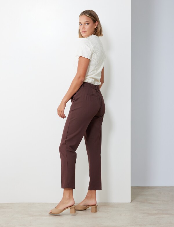 Pantalon Office MARRON