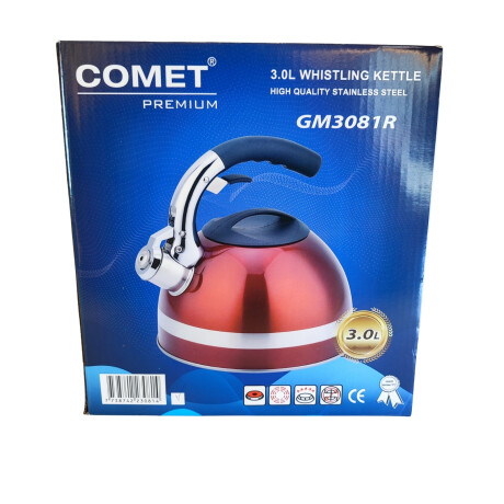 Caldera en acero inox. 3.0 LT Alta Calidad Roja Rojo