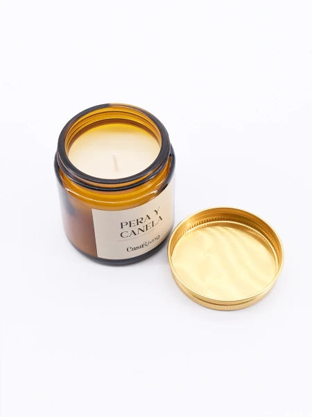 VELA PERA Y CANELA BLANCO