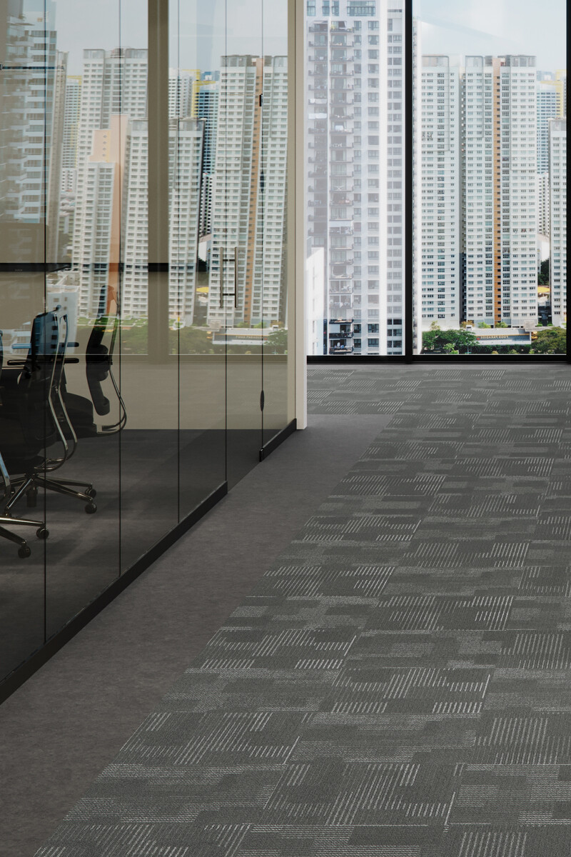 INTERLUDE MODULAR BAC MOQUETTE MODULAR INTERLUDE 50X50CM 054 STEEL