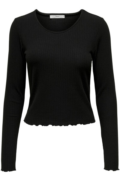 Polera Emma Texturizada Black