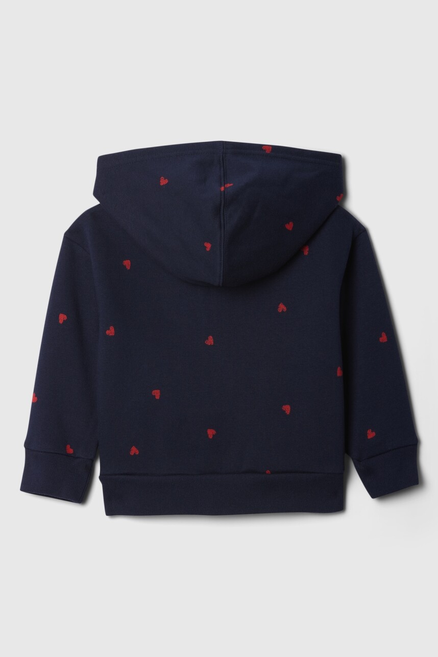 Canguro Con Cierre Logo Gap Toddler Niña Sp Navy Heart Logo
