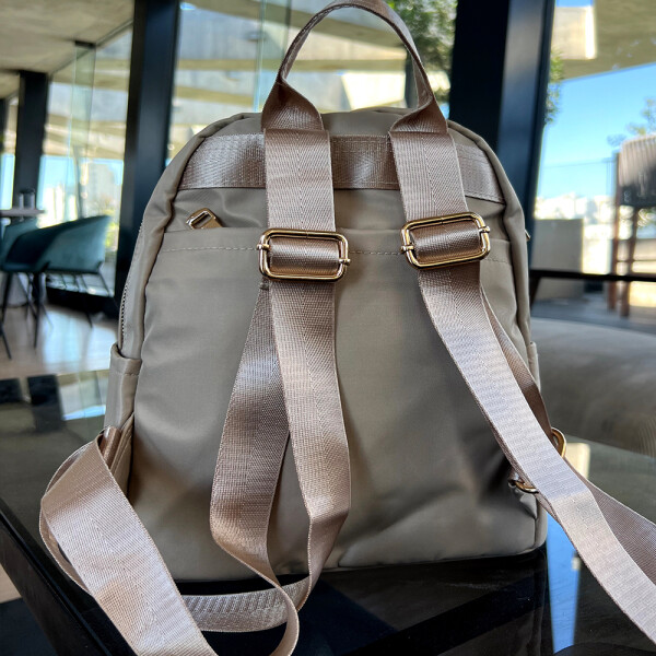 Mochila microfibra Sunshine Beige