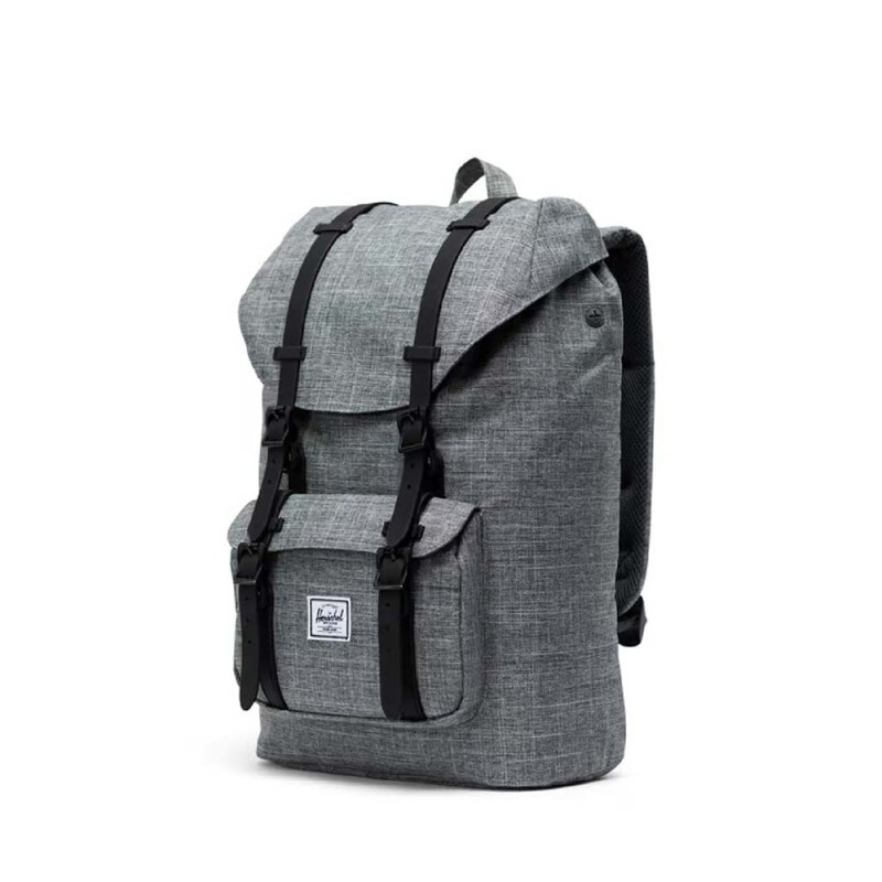 Herschel Little America Mid-Volume - Unisex Raven Crosshatch