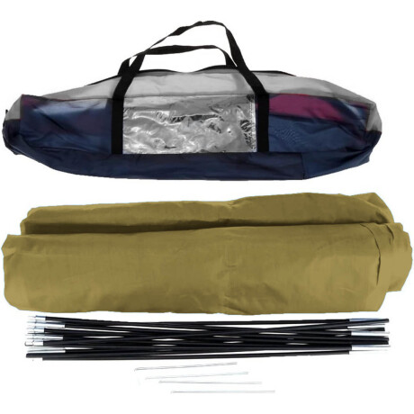 Carpa Iglú 2 Personas P/ Camping 2.00x1.45m + Bolso Verde Oscuro