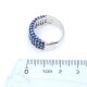 Anillo en oro 18k blanco y zafiros Anillo en oro 18k blanco y zafiros