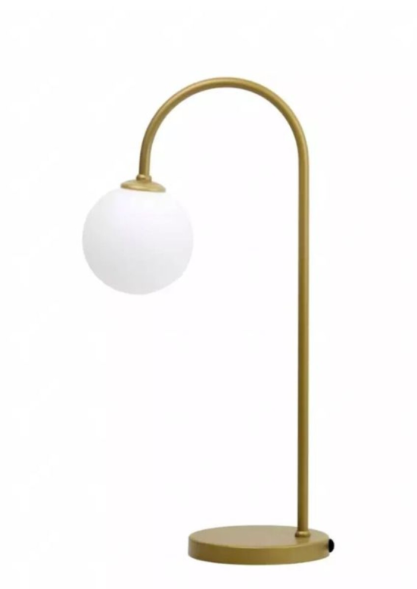 VELADOR DE MESA MACADAMIA ALUMINIO 440MM 1XG9 DORADO 