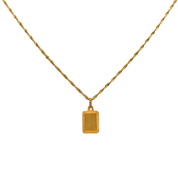 Dije Identidad-Oro bajo-Sin piedra-CP8710 sinpiedra