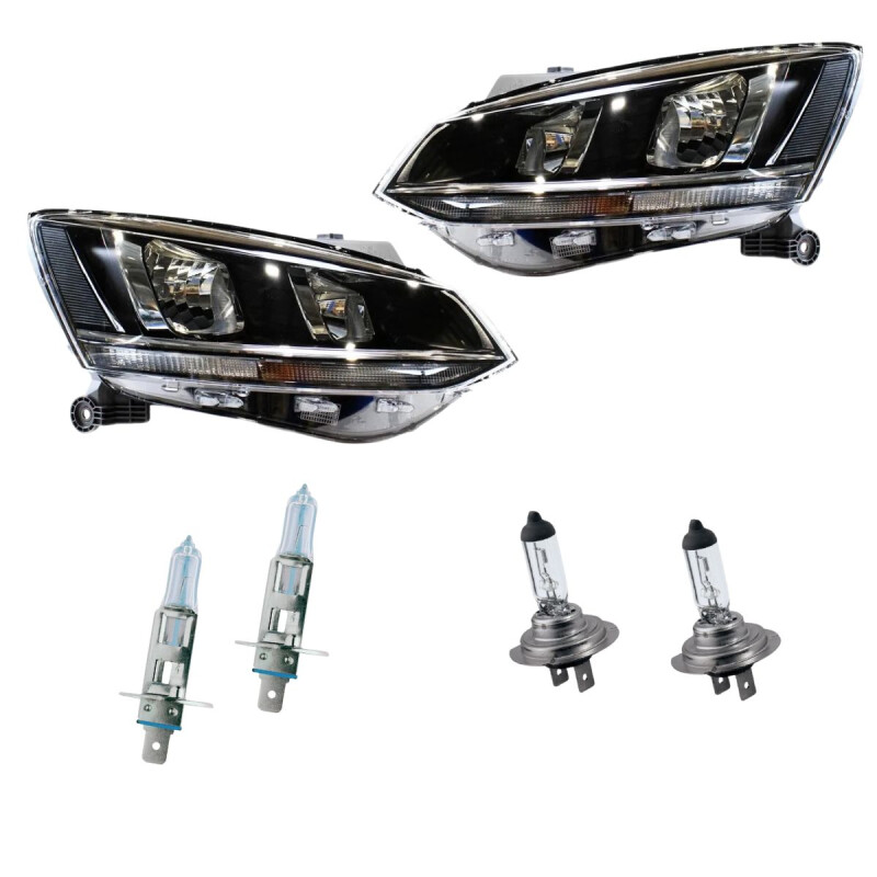 KIT DE SEMIOPTICAS DOBLE PARABOLA + LÁMPARAS Kit De Semiopticas Doble Parabola + Lámparas