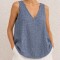 outlet Blusa Azul Melange