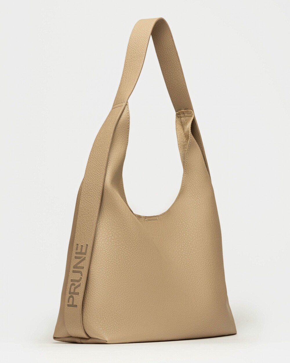 Bolso Heather en efecto cuero graneado Taupe