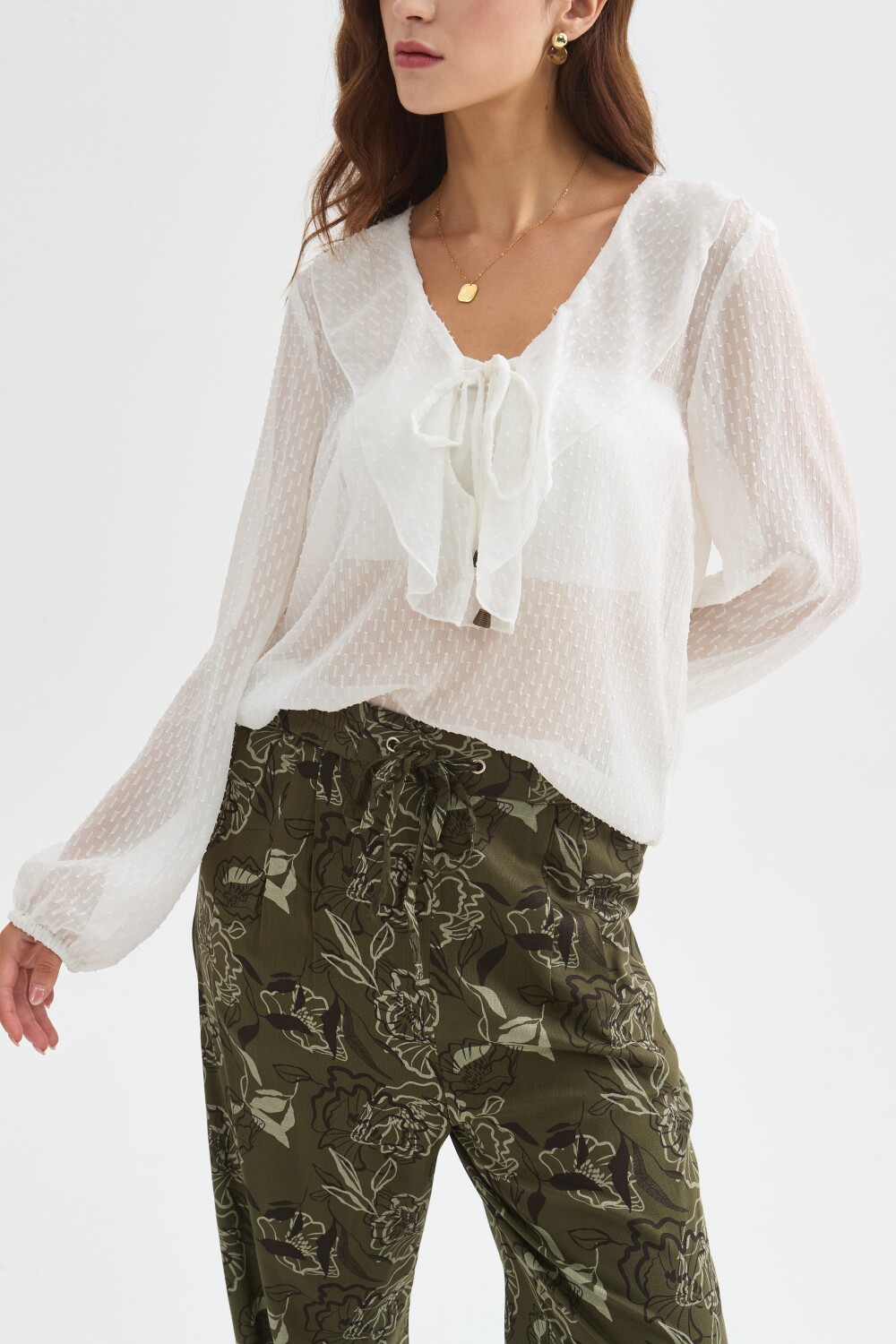 Blusa Ristal Marfil / Off White