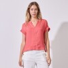 Blusa Saten ROJO