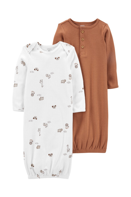 Pack dos bolsas de dormir de algodón Sin color