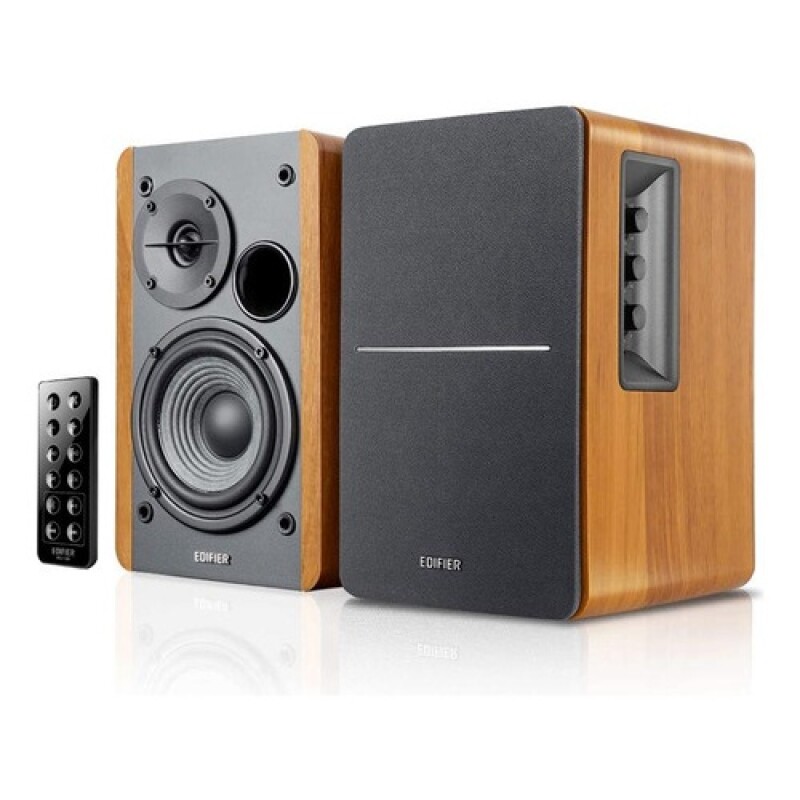 Parlantes Stéreo Edifier R1280DBs con bluetooth y control remoto Marrón