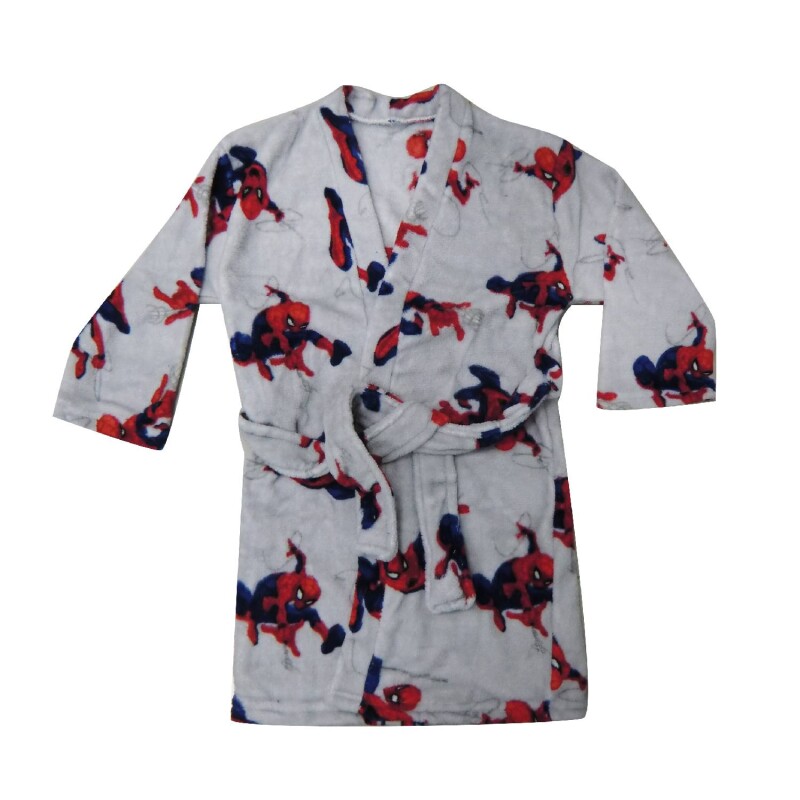 Bata Infantil Marvel Microfibra Spiderman Gris