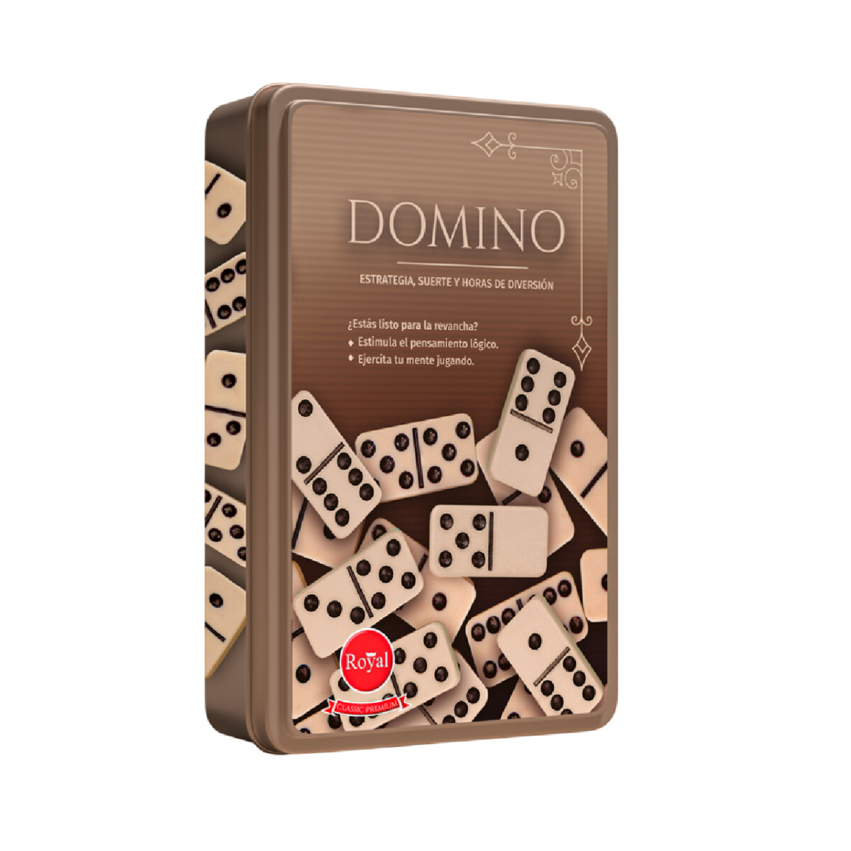 Dominó en Lata Royal con 28 Piezas y Caja de Lata 