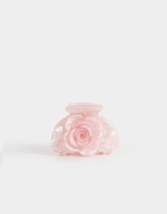 Broche Con flores Broche Acrílico Flor - Rosa Claro