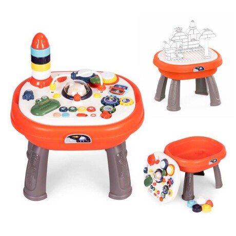 Mesa Didáctica Juegos Actividades Luz Música Bebé Huanger Rojo
