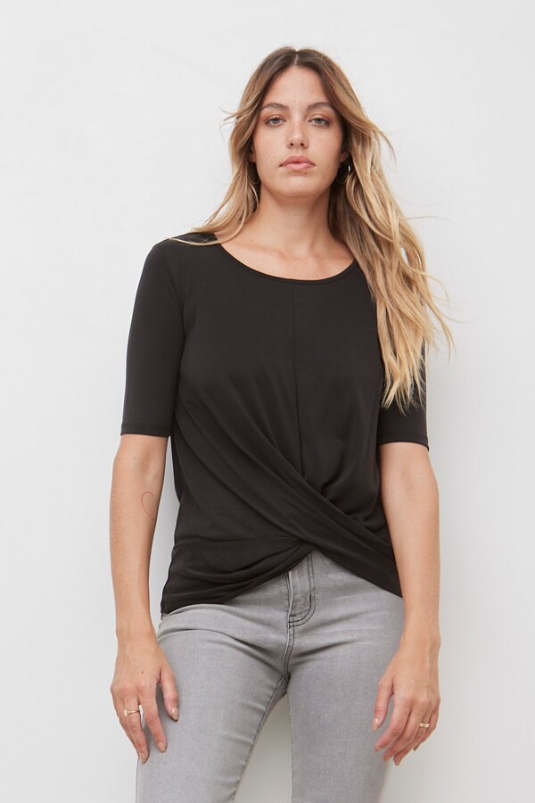Remera Cruzada NEGRO