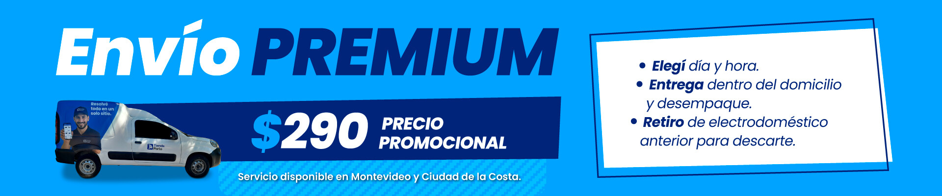 Home banner envío premium