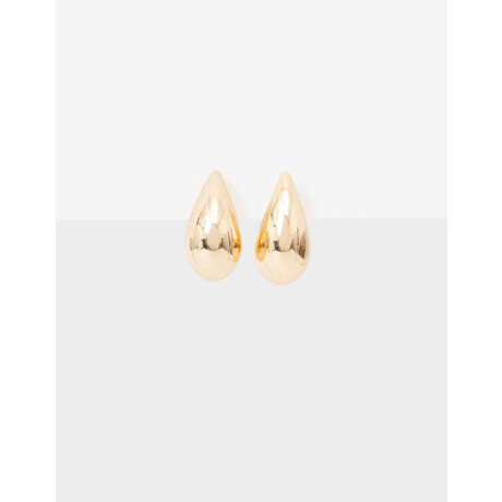 Aros Clip Gota Metal Dorado