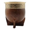 Mate Imperial guarda pampa con apliques en oro - ALPACA - 03 marrónuniforme
