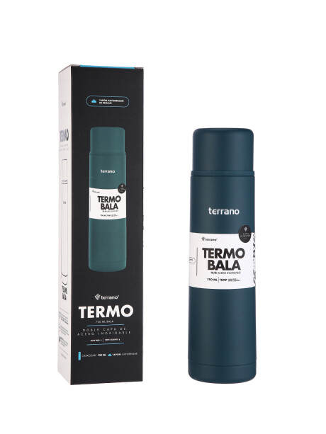 Termo Bala 750ML Metalizado Petróleo