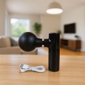 MINI MASAJEADOR MARTILLO CON USB NEGRO