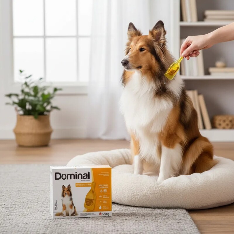 PIPETA ANTIPULGAS Y GARRAPATAS PARA PERROS DOMINAL KONIG DE 25,1 A 40 KG