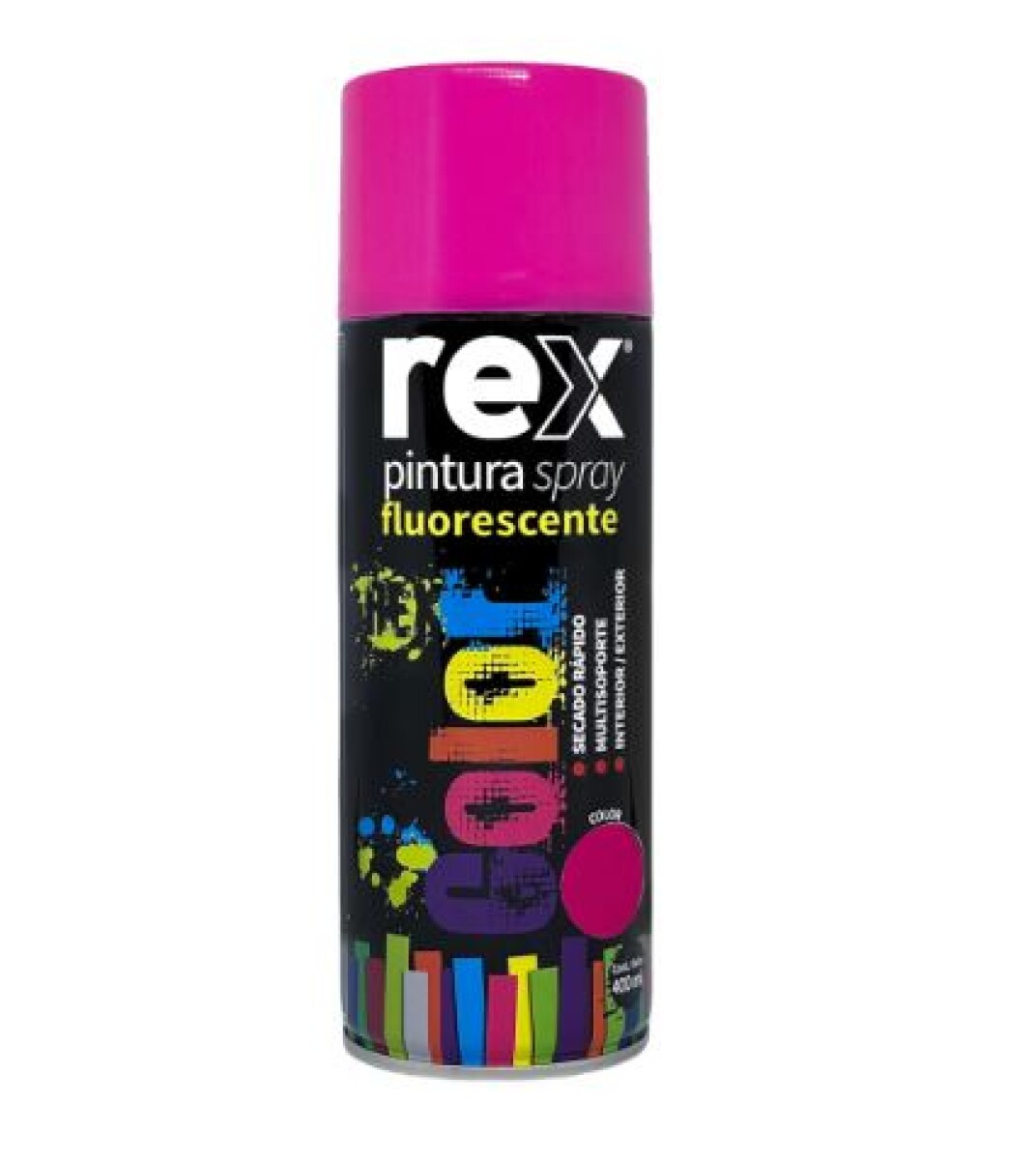 Pintura Aerosol Spray Fluorescente Secado Rápido - Rosa 