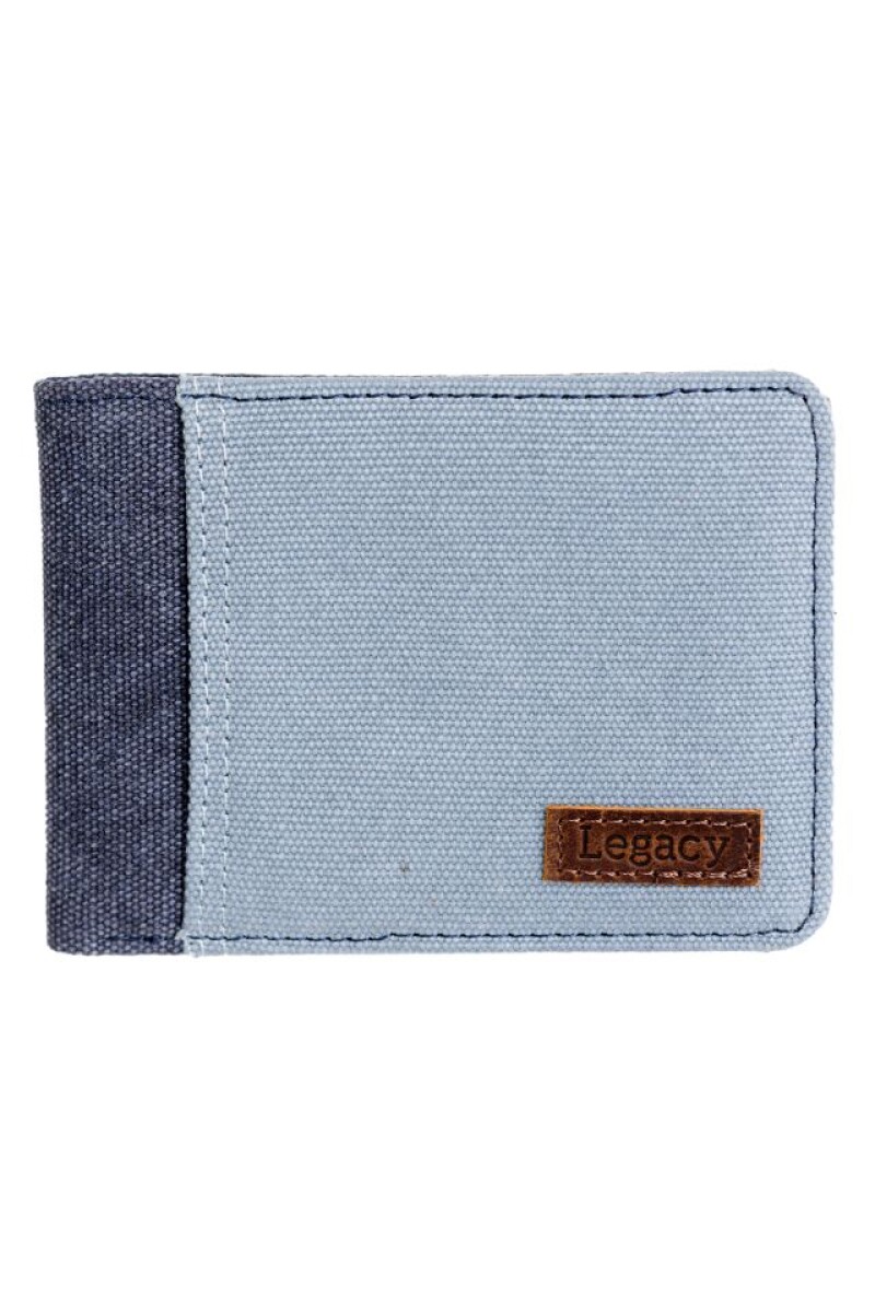 BILLETERA CANVAS - Azul 