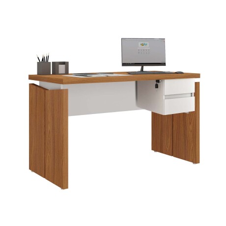 ESCRITORIO CON CAJÓN 125 MDF MARRON YMIR