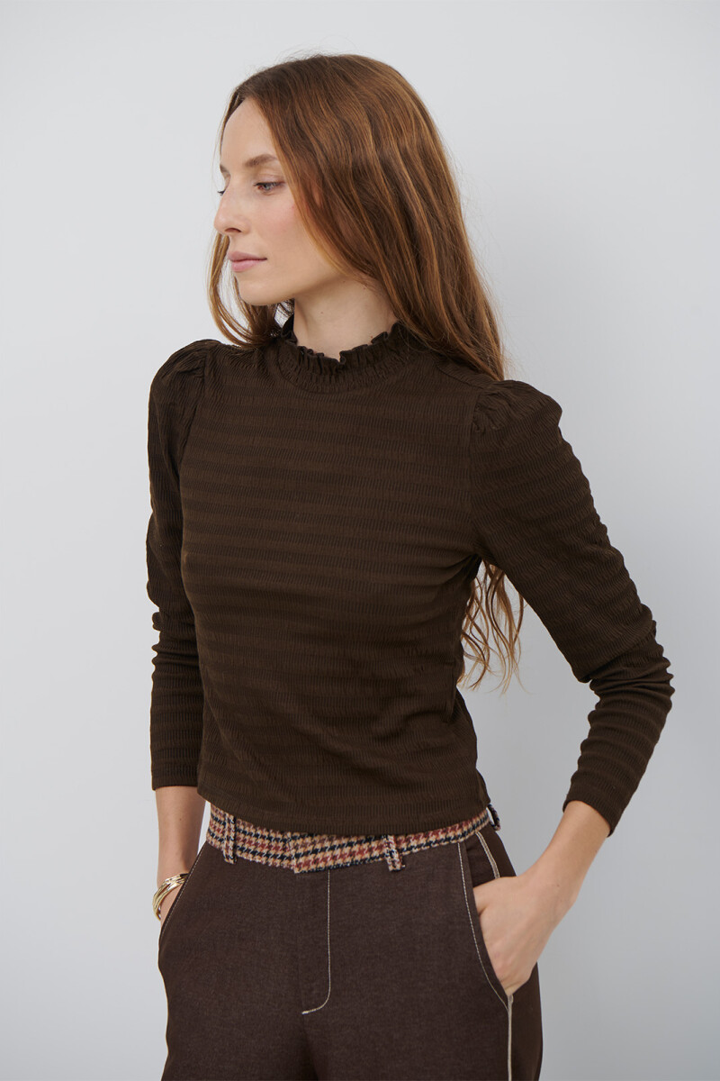 POLERA SUSPIRO MARRON